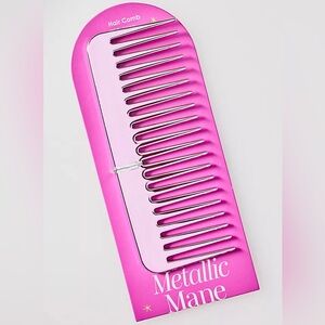 Anthropologie Pink Metallic Mane Comb NEW